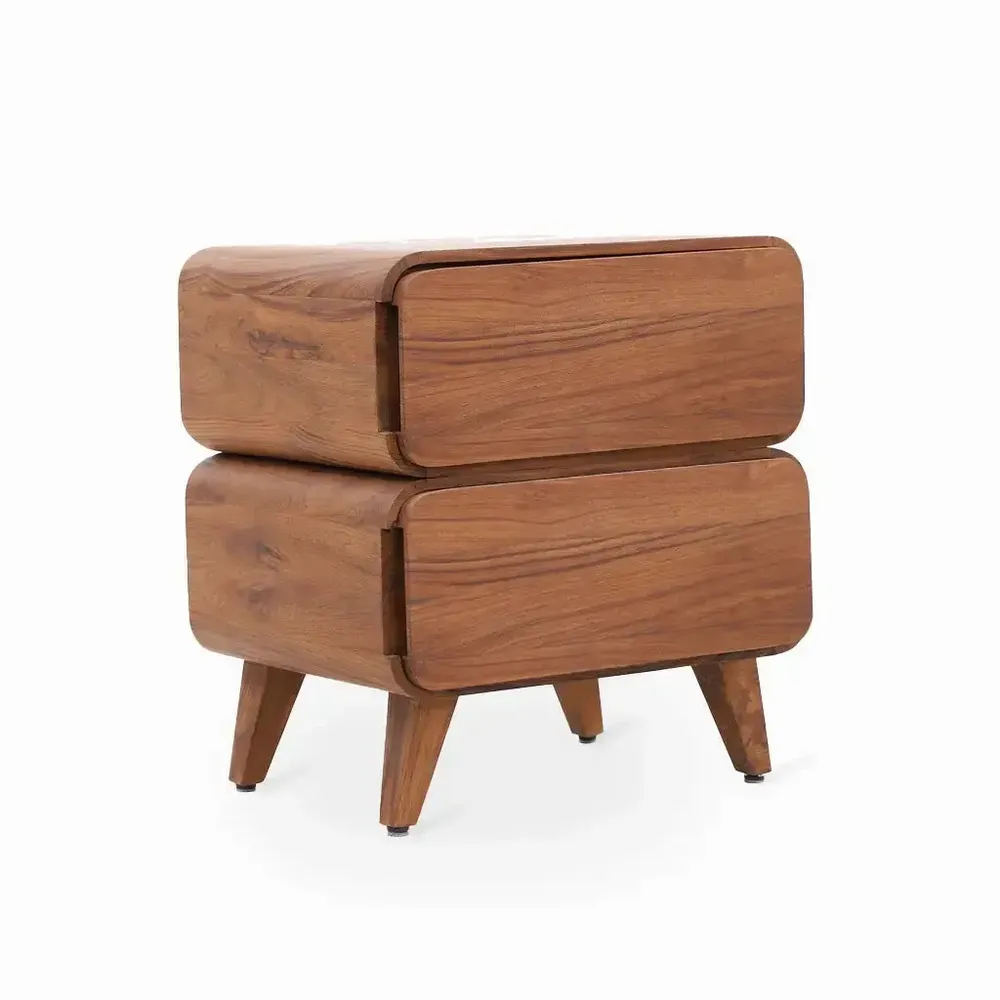 Night tables - Eto Teakwood Bedside Unit - ALANKARAM