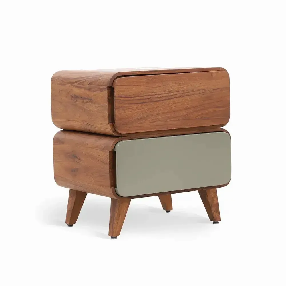 Tables de nuit - Table de chevet en teck Eto - ALANKARAM