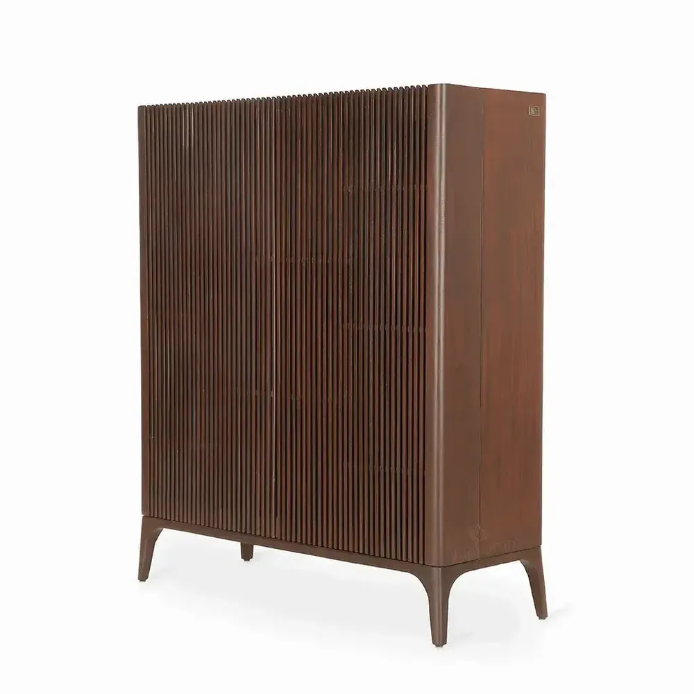 Other tables - Huda - Teakwood Bar Cabinet - ALANKARAM