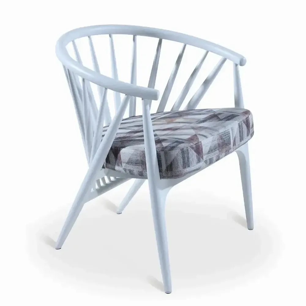 Children's bedrooms - Hloma - Solidwood Dining Chair With Printed Fabric - ALANKARAM