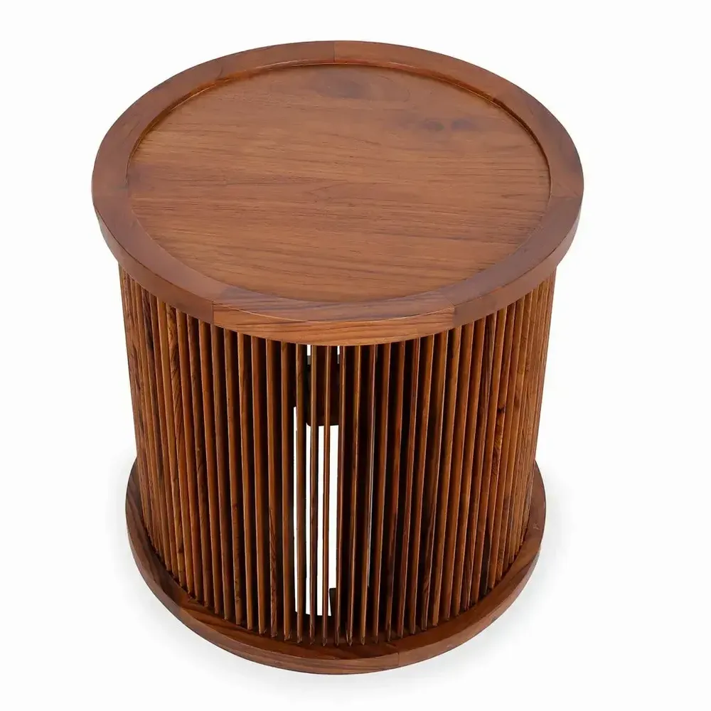 Other tables - Ijus – Teakwood Side Table - ALANKARAM