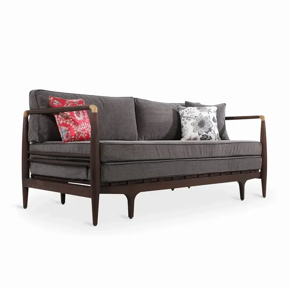 Sofas - Ikili - Solidwood Three Seater Sofa Cum Bed - ALANKARAM