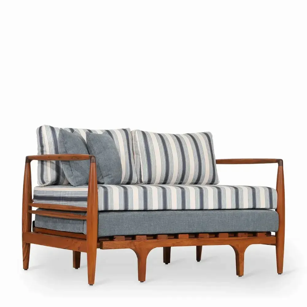 Sofas - Ikili - Teakwood Two Seater Sofa Cum Bed - ALANKARAM