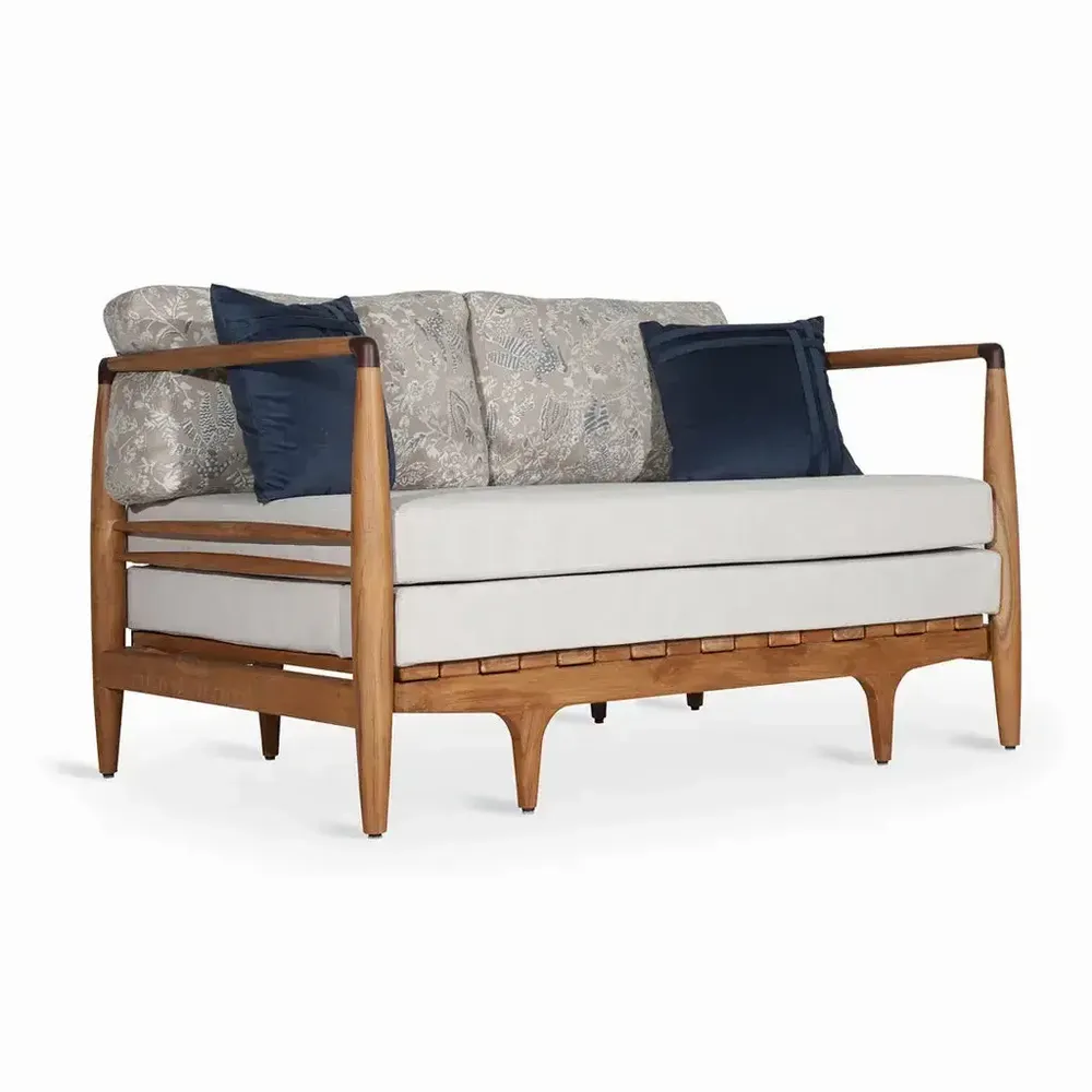 Sofas - Ikili - Teakwood Two Seater Sofa Cum Bed - ALANKARAM