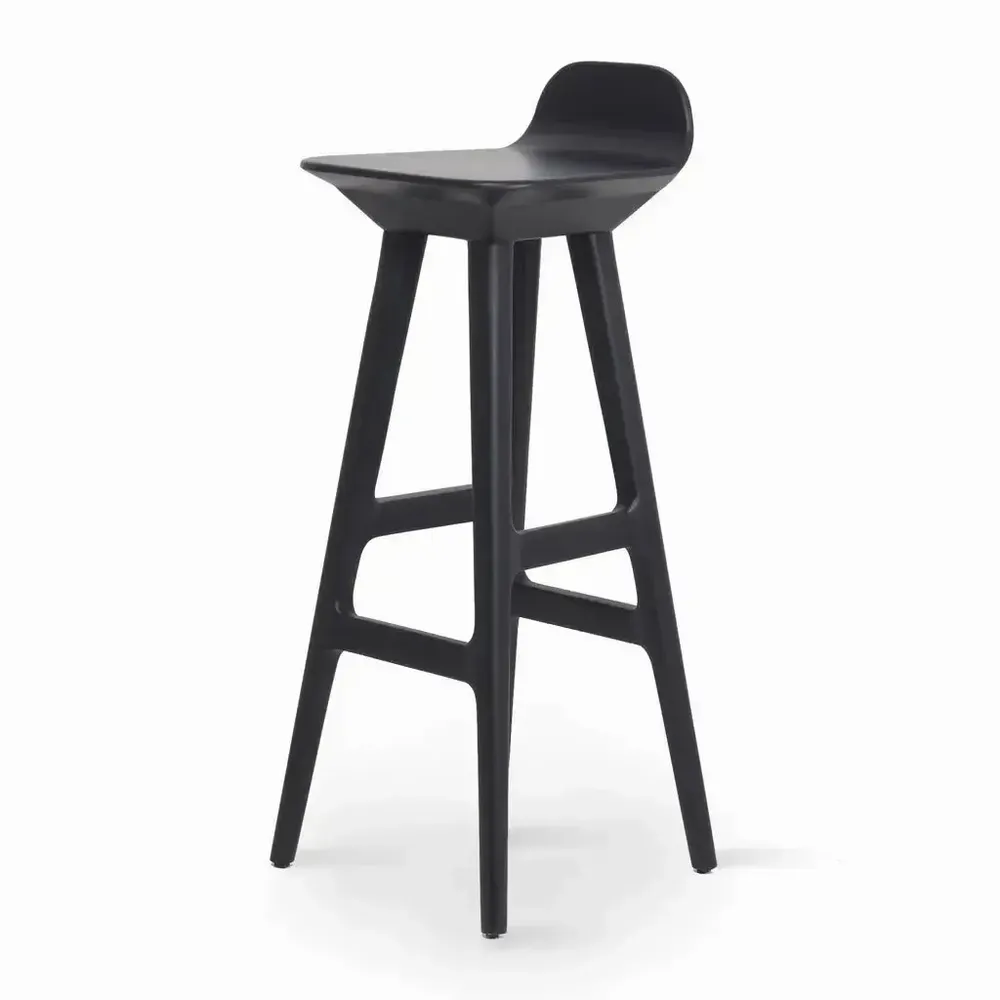 Chairs - Inalt - High / Bar Chair with Black Stain - ALANKARAM