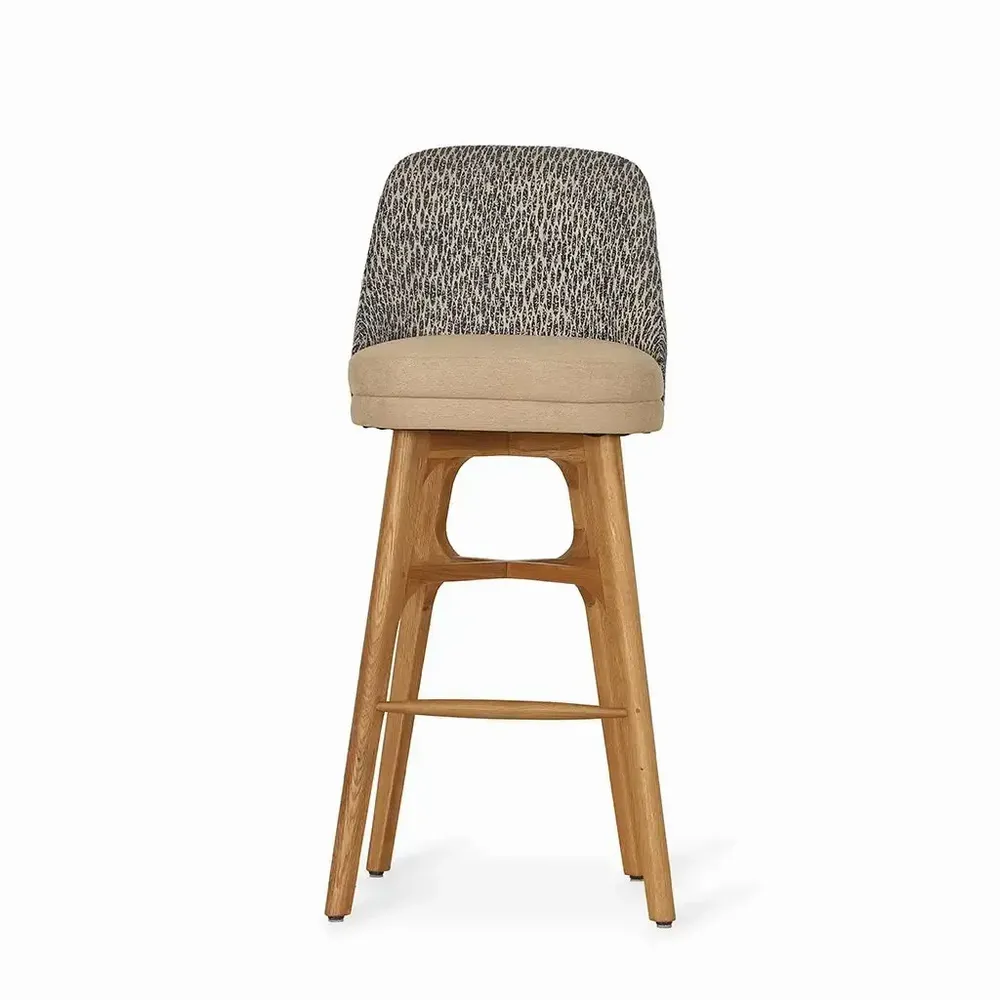 Chaises - Irutu - Chaise haute avec imprimé gris et noir - ALANKARAM