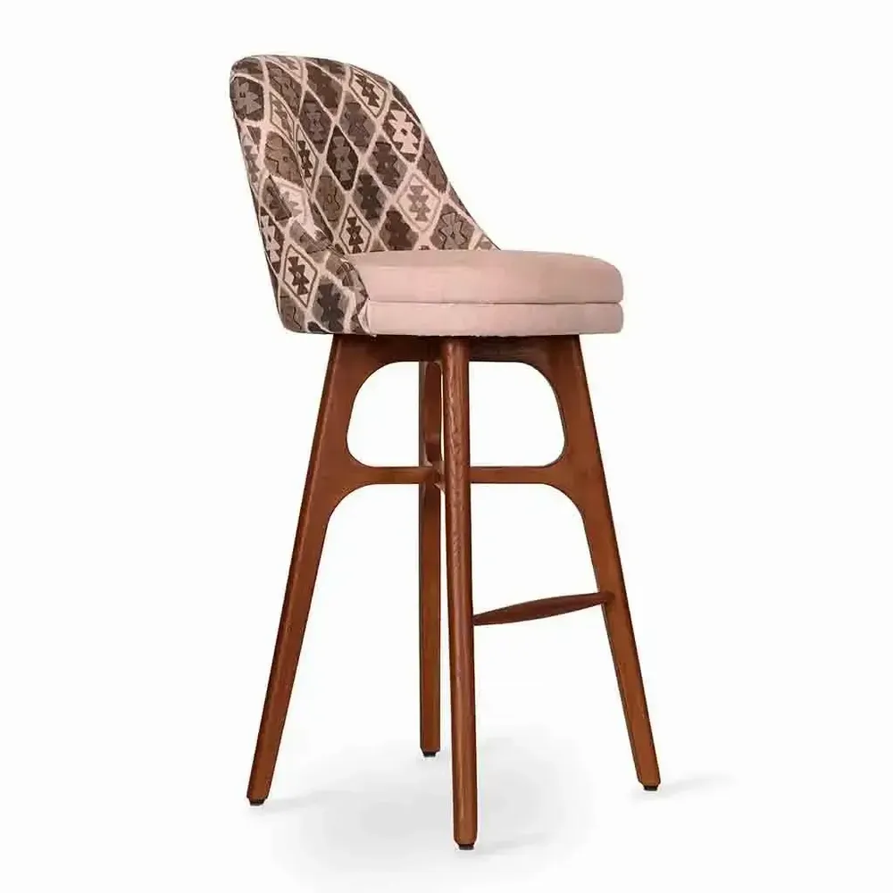 Chaises - Irutu - Chaise haute avec tissu imprimé - ALANKARAM