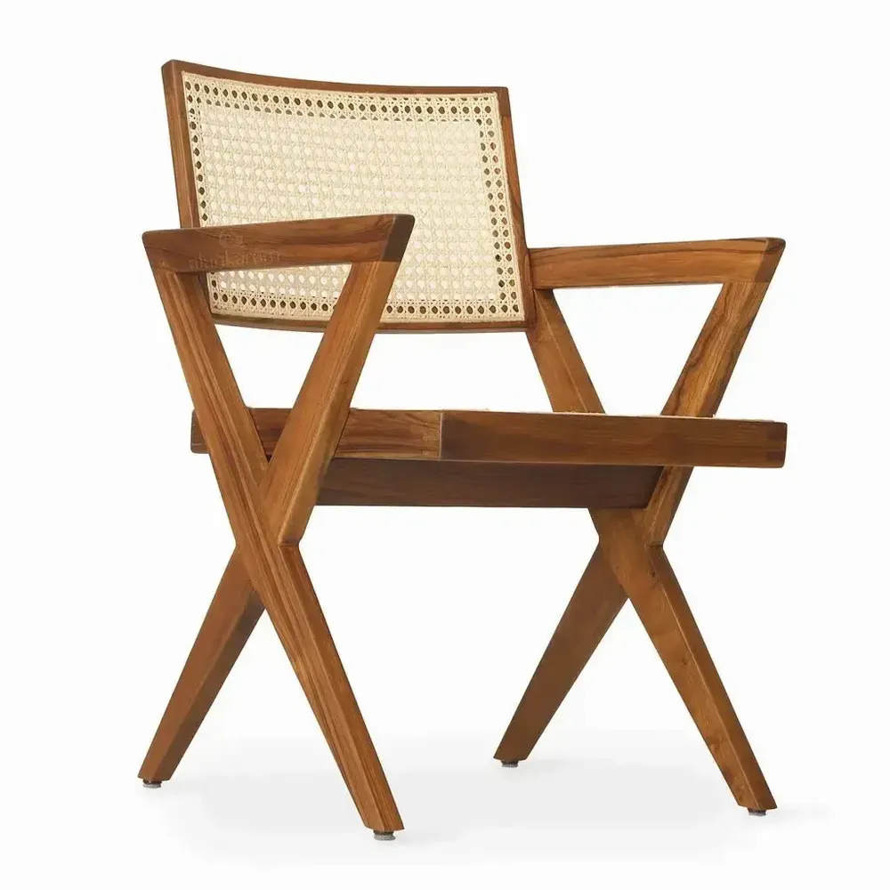 Chaises - Jeanneret - Chaise de salle à manger/bureau en teck - ALANKARAM