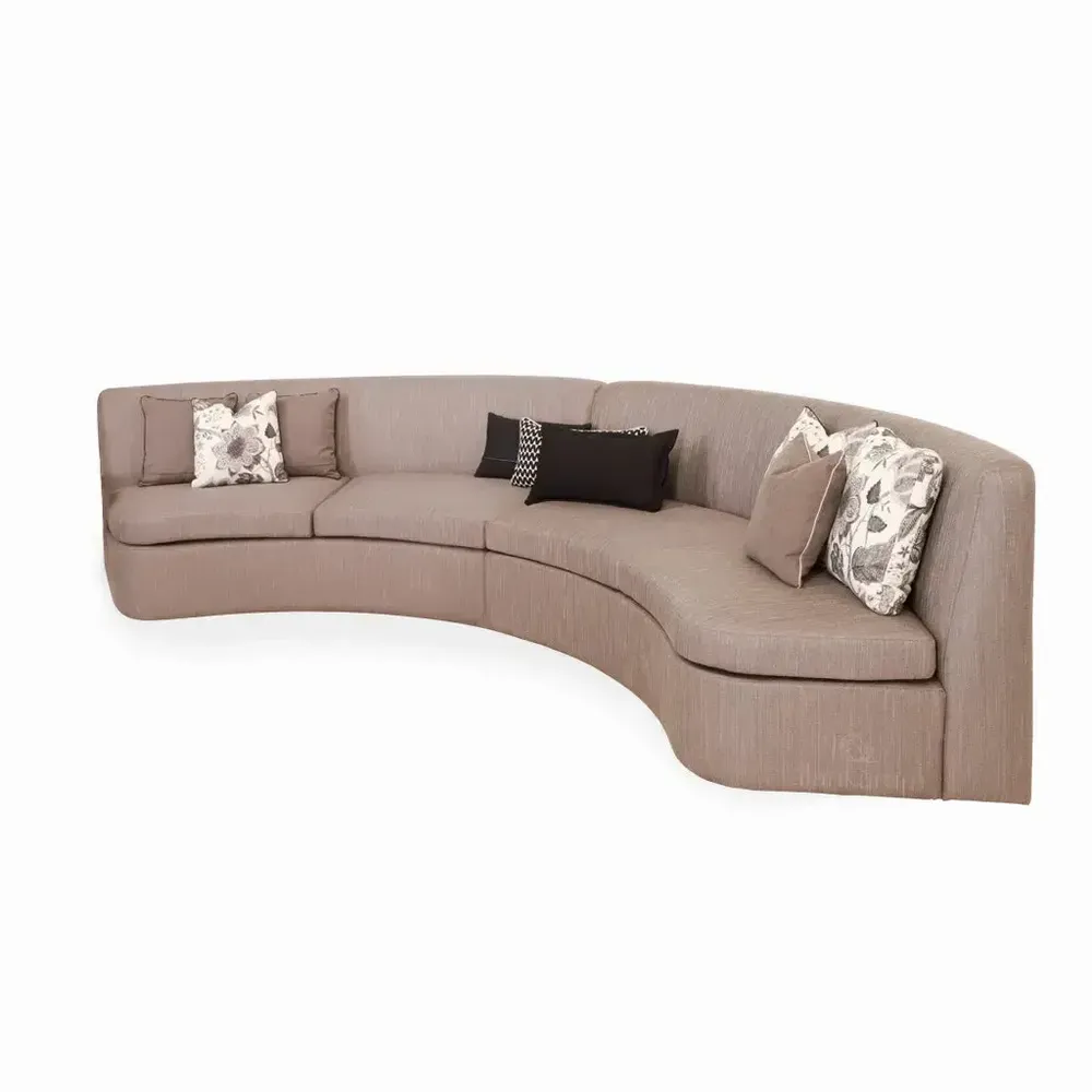 Sofas - Kerek - Four Seater Solidwood Round Sofa - ALANKARAM