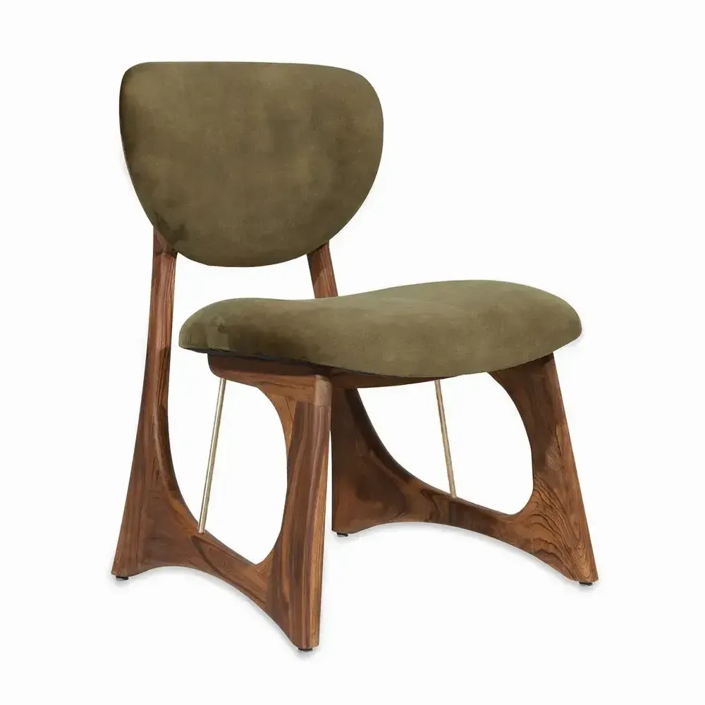 Chairs - Kivrik - Teakwood Dining Chair - ALANKARAM