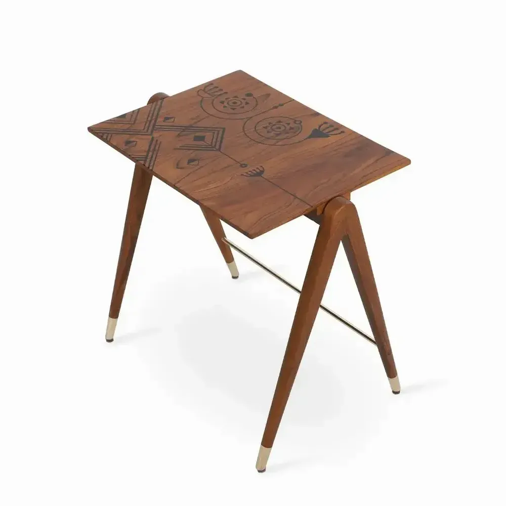 Other tables - Koaro - Teakwood Nested Side Tables - ALANKARAM