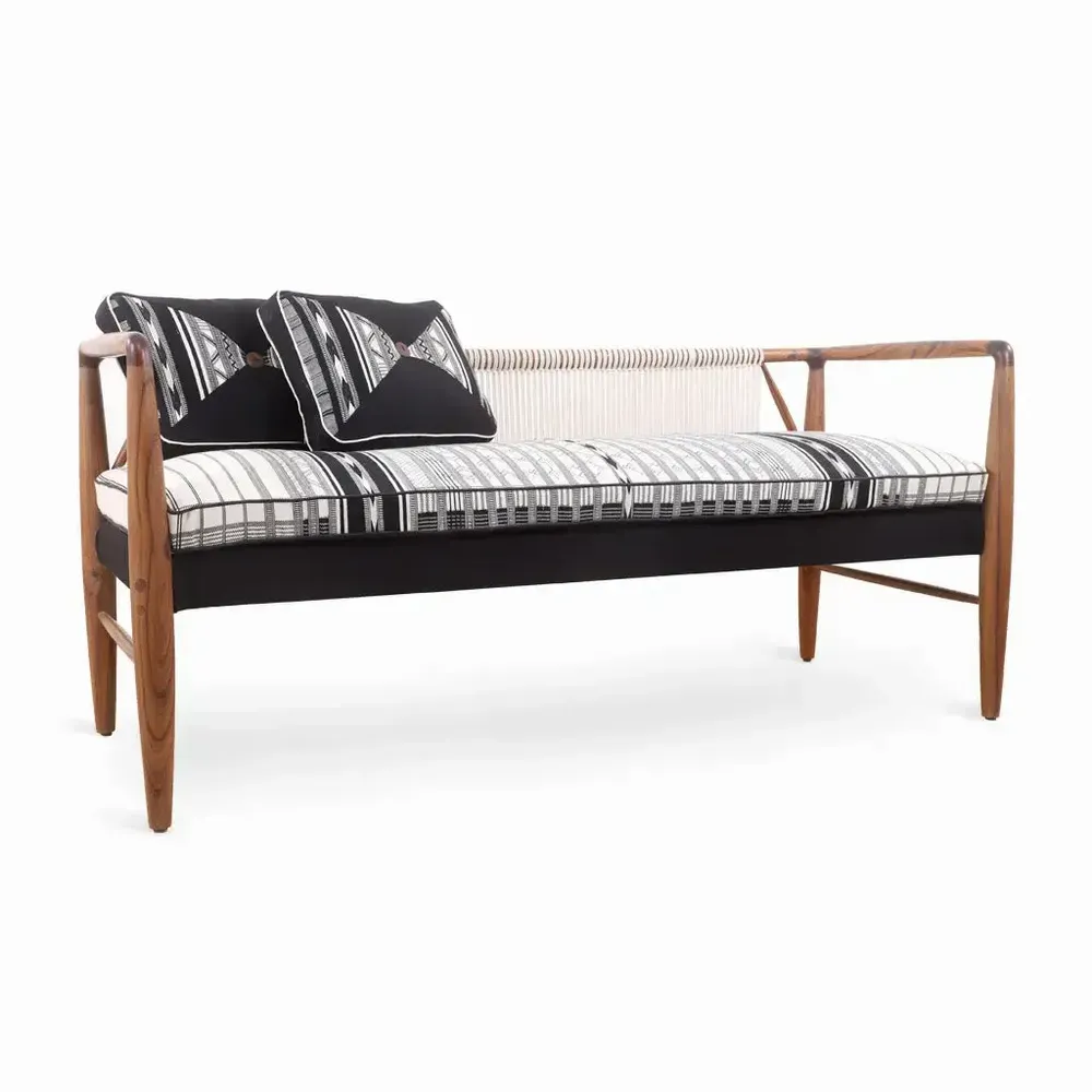 Canapés - Kutu - Canapé quatre places en teck - ALANKARAM