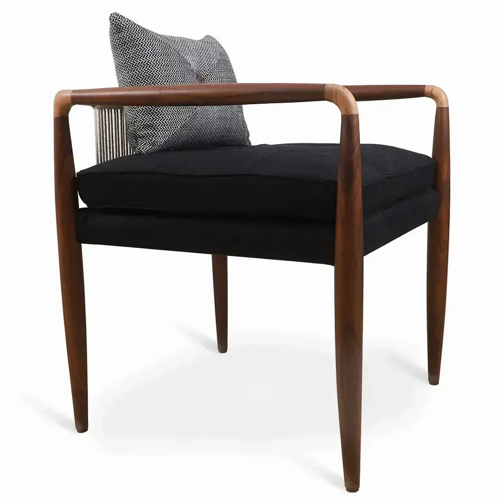 Chaises - Kutu - Fauteuil de salon en bois massif - ALANKARAM