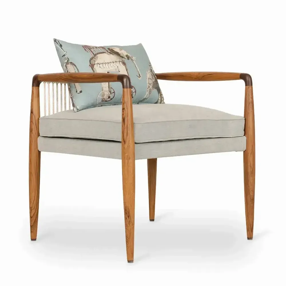 Chairs - Kutu Teakwood Lounge Chair - ALANKARAM