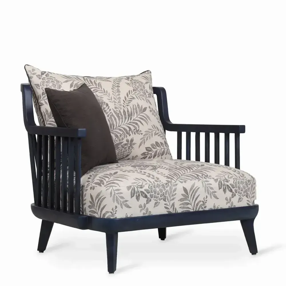 Chaises - Lega - Fauteuil en bois massif - ALANKARAM