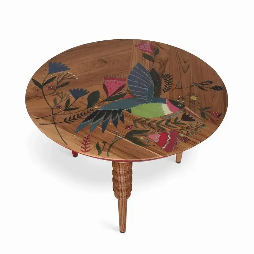 Other tables - Marami - Table with Handpainted Artwork - ALANKARAM