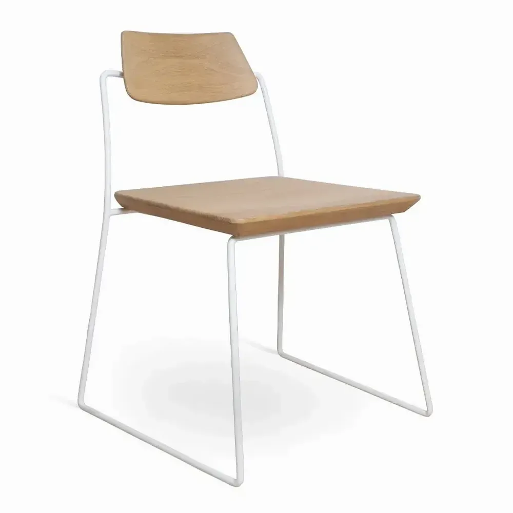 Chaises - Minik - Chaise de salle à manger en bois massif - ALANKARAM