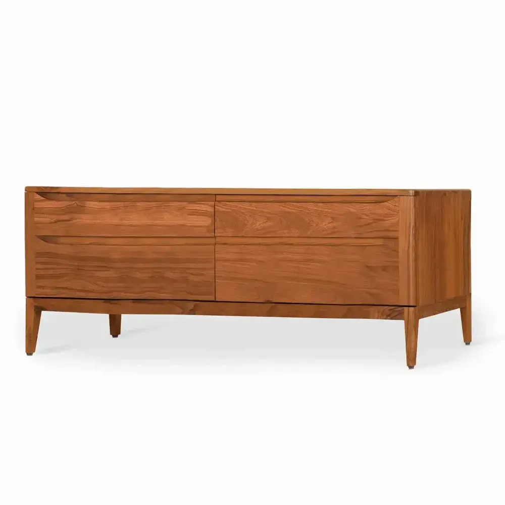 TV stands - Moega Teakwood TV Unit - ALANKARAM