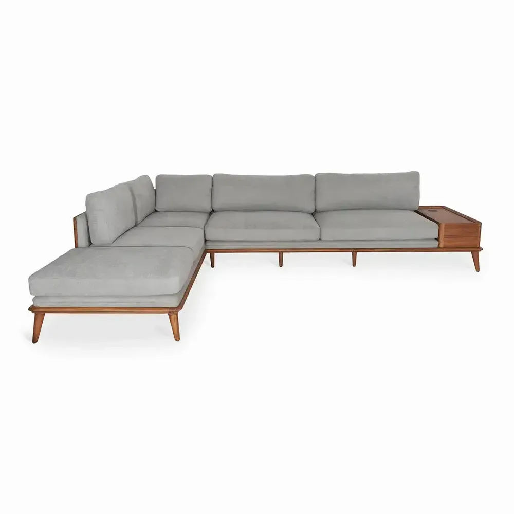 Sofas - Mysig - Teakwood Five Seater Sofa - ALANKARAM