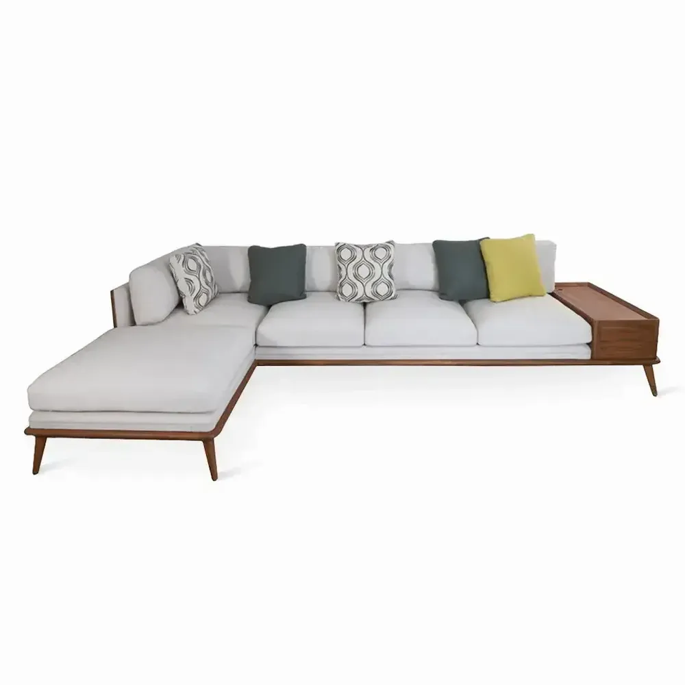 Canapés - Mysig - Canapé cinq places en teck - ALANKARAM