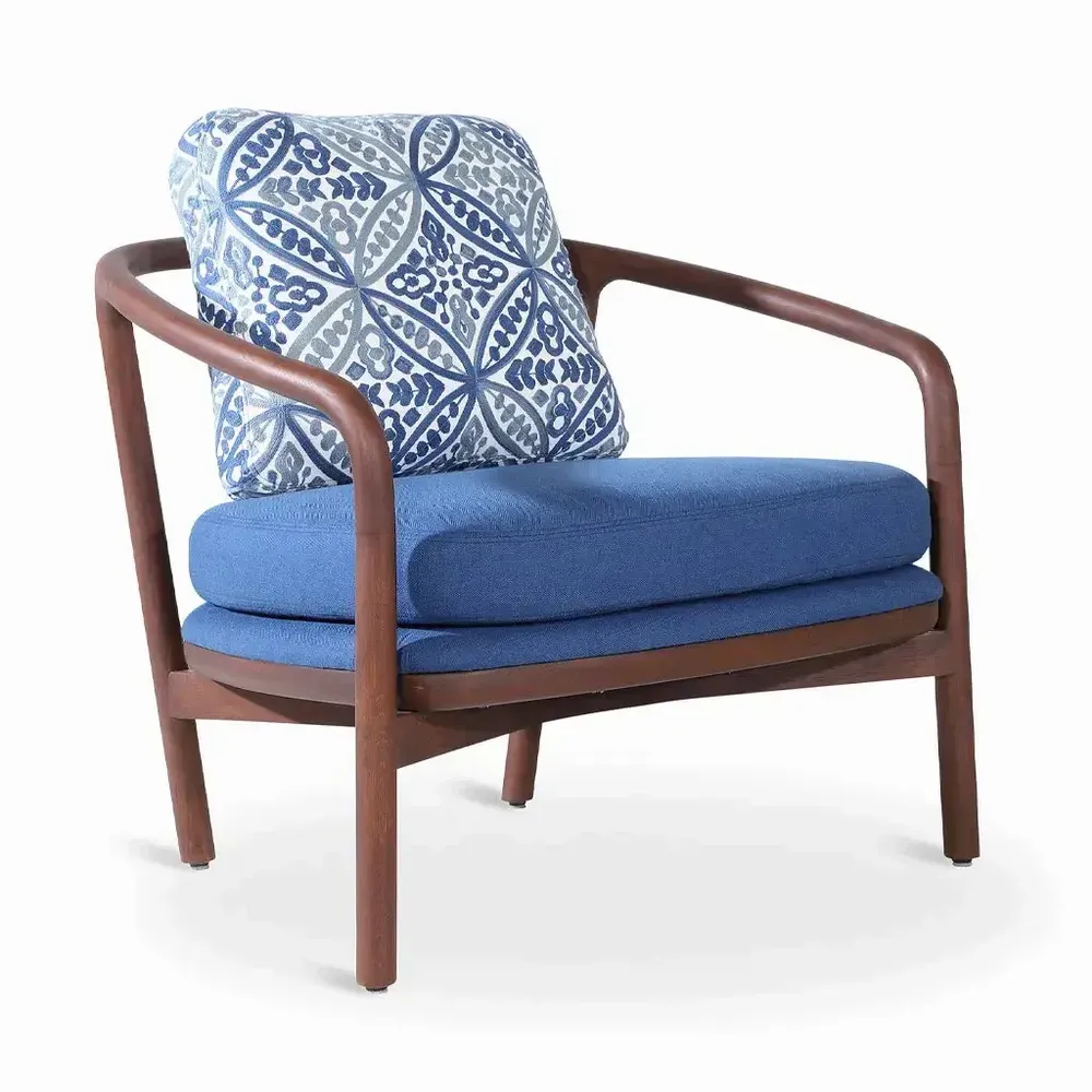 Chairs - Nofo - Teakwood Lounge Chair - ALANKARAM