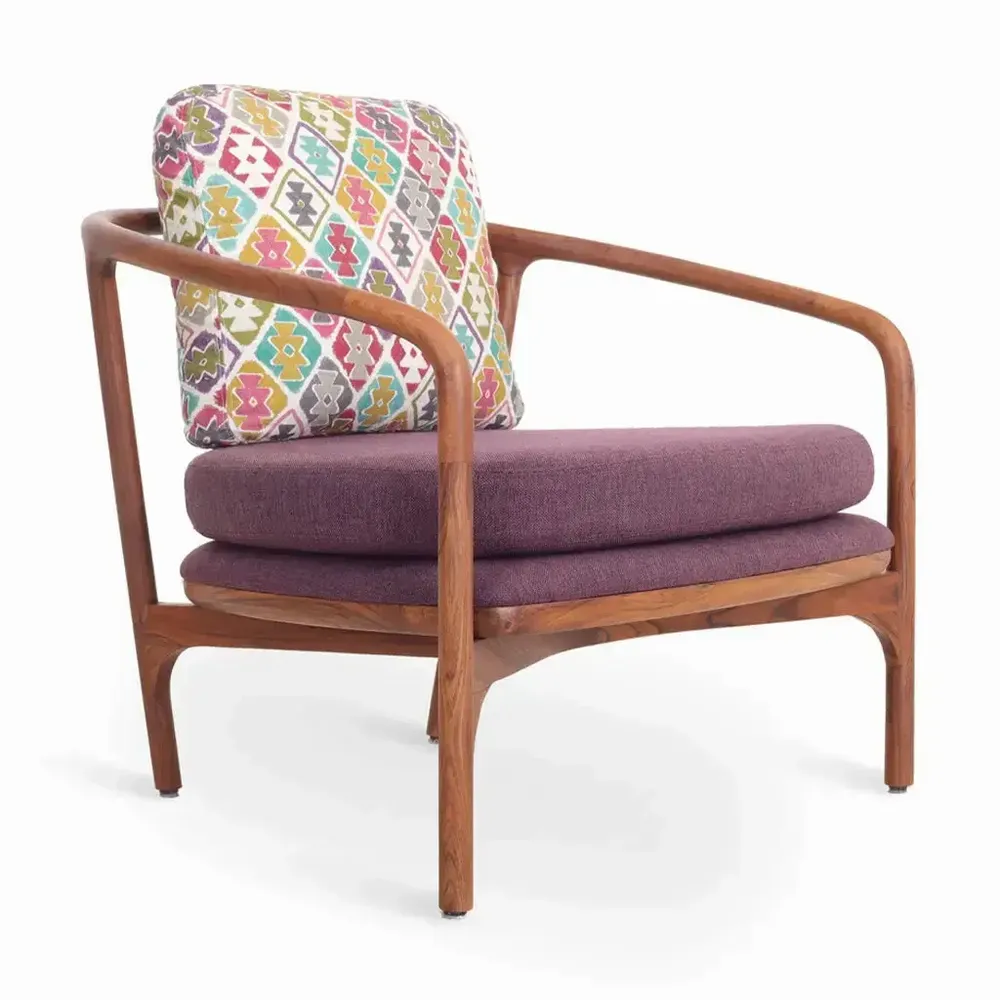 Chairs - Nofo - Teakwood Lounge Chair - ALANKARAM