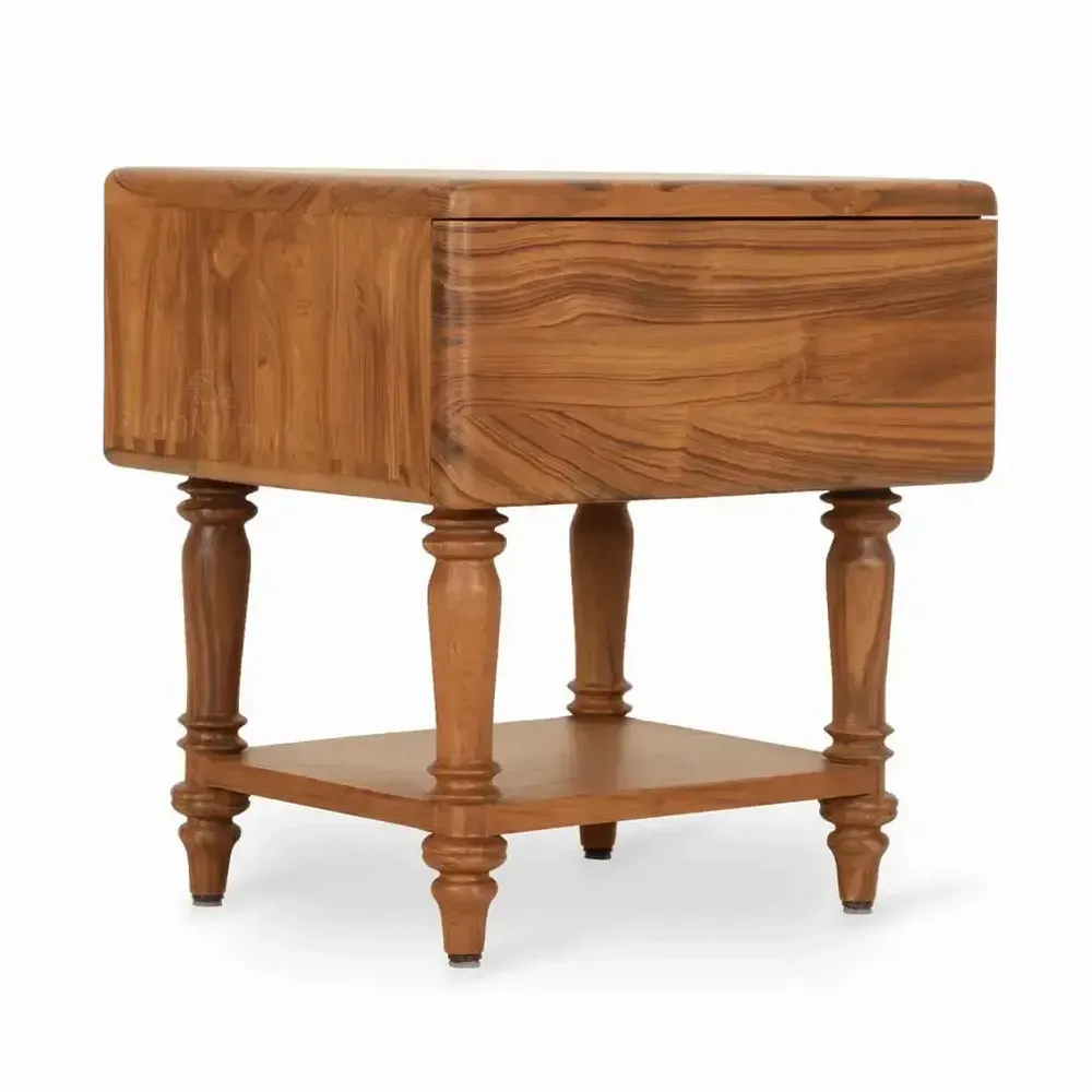 Tables de nuit - Nox - Table de chevet en teck - ALANKARAM