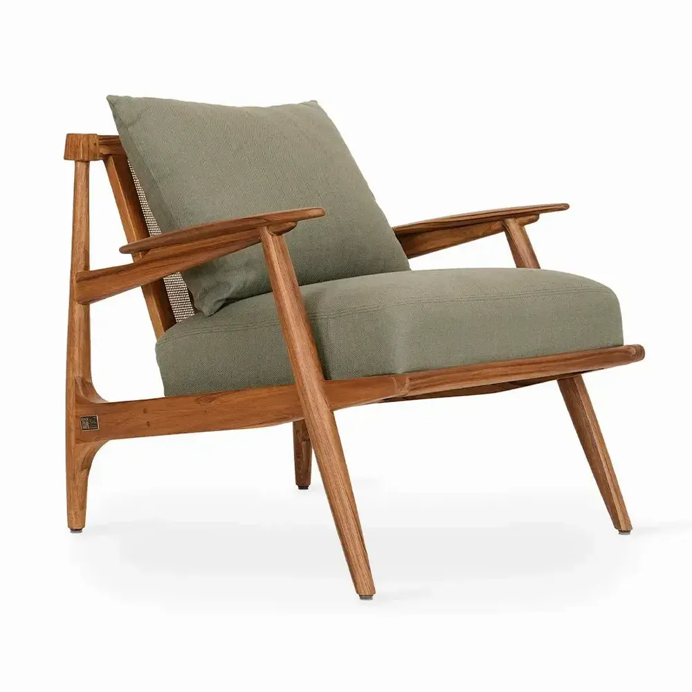 Chairs - Obalo - Teakwood Lounge Chair - ALANKARAM