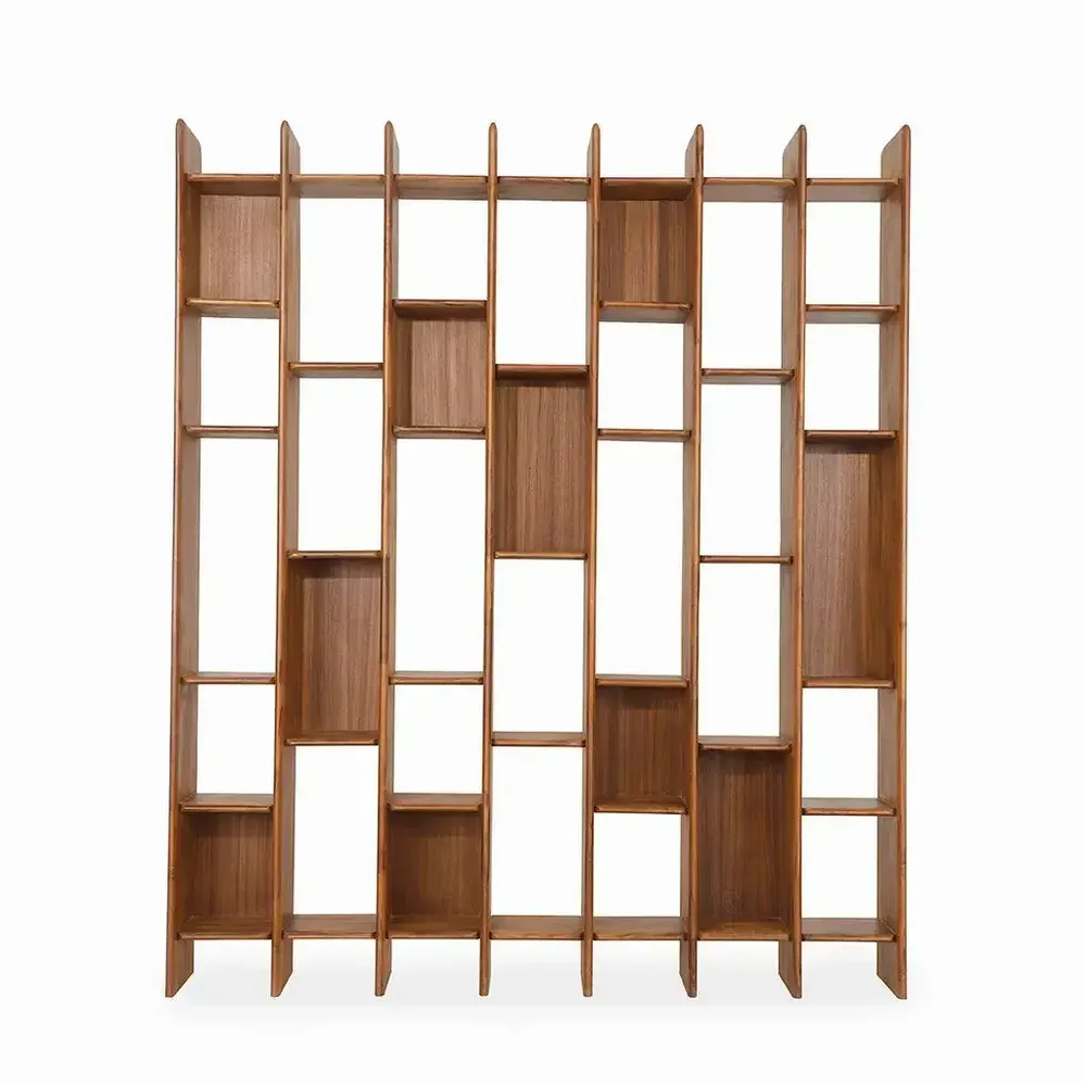 Bookshelves - Olika Teakwood Decorative Unit - ALANKARAM