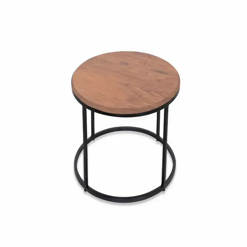 Other tables - Owalny - Teakwood Side Table - ALANKARAM