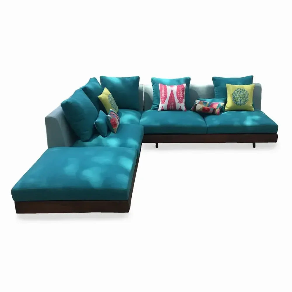 Sofas - Parlak - Five Seater Solidwood Sofa - ALANKARAM
