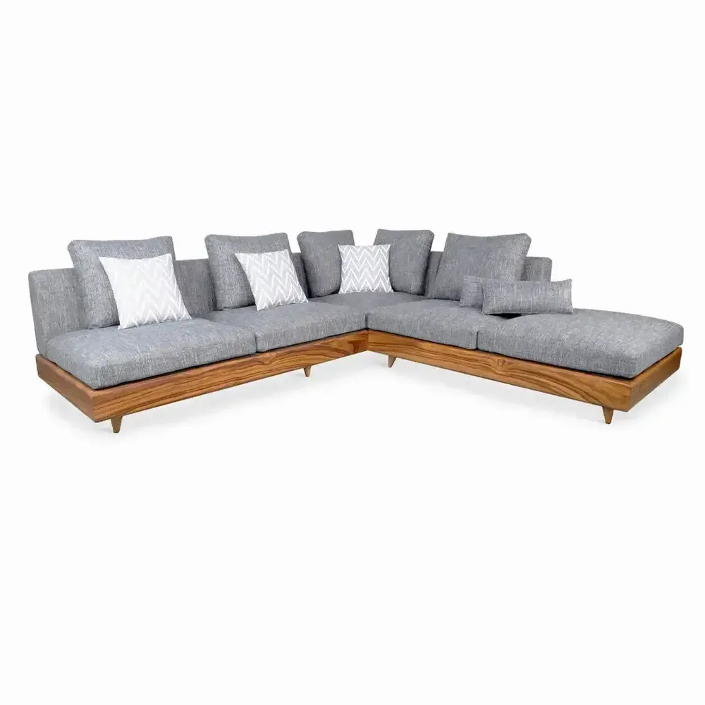 Canapés - Parlak - Canapé cinq places en teck - ALANKARAM