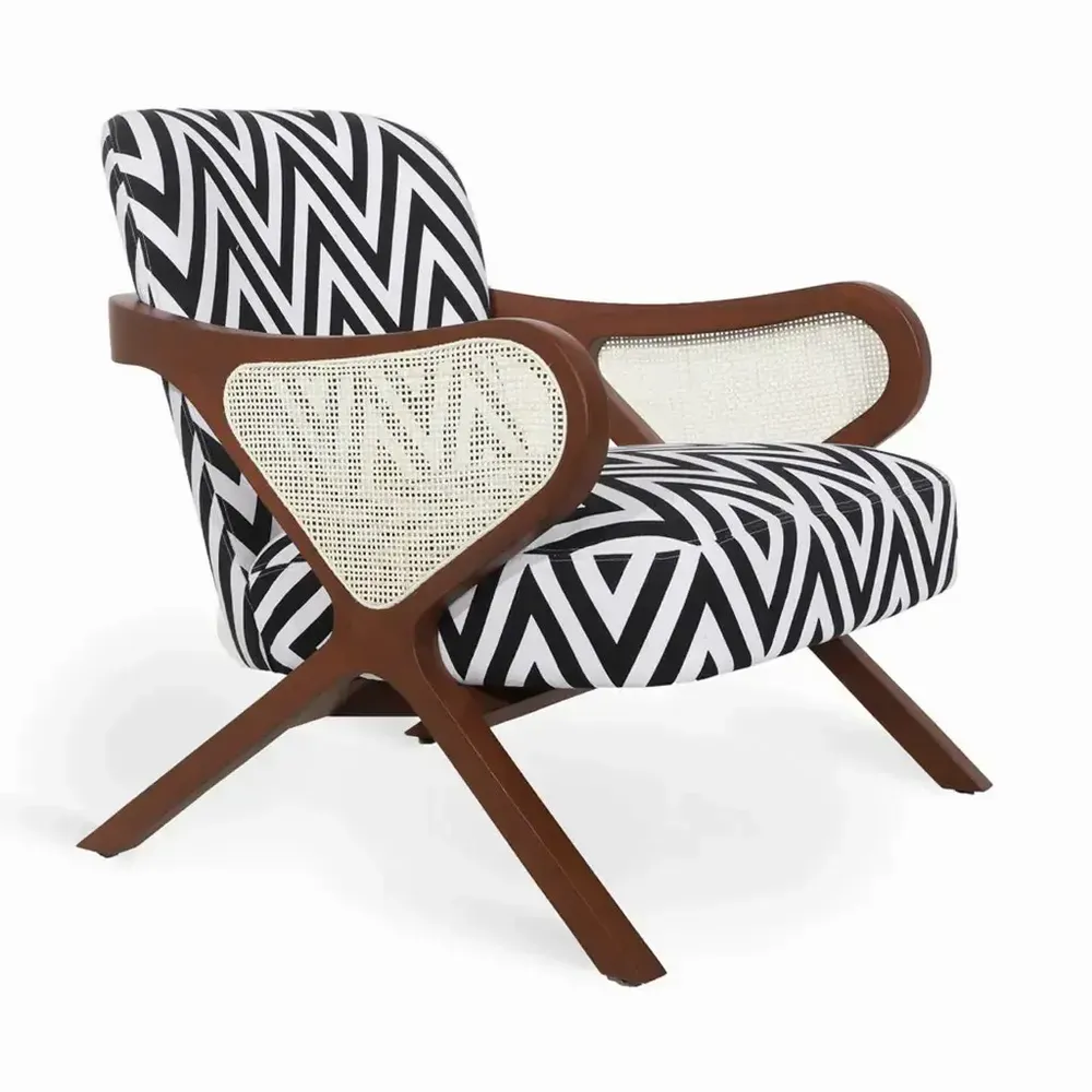 Chaises - Patahi - Chaise longue avec dossier en rotin - ALANKARAM