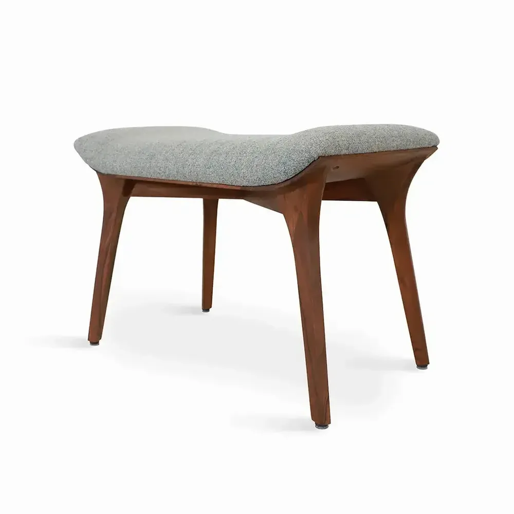 Bancs - Banc en teck Phalaka avec tissu vert - ALANKARAM