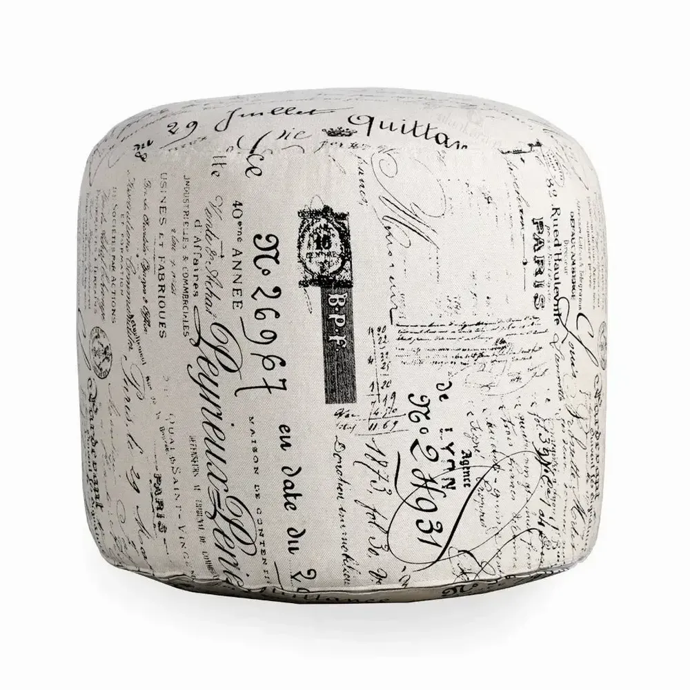 Poufs - Pouf - Ottoman rond - ALANKARAM