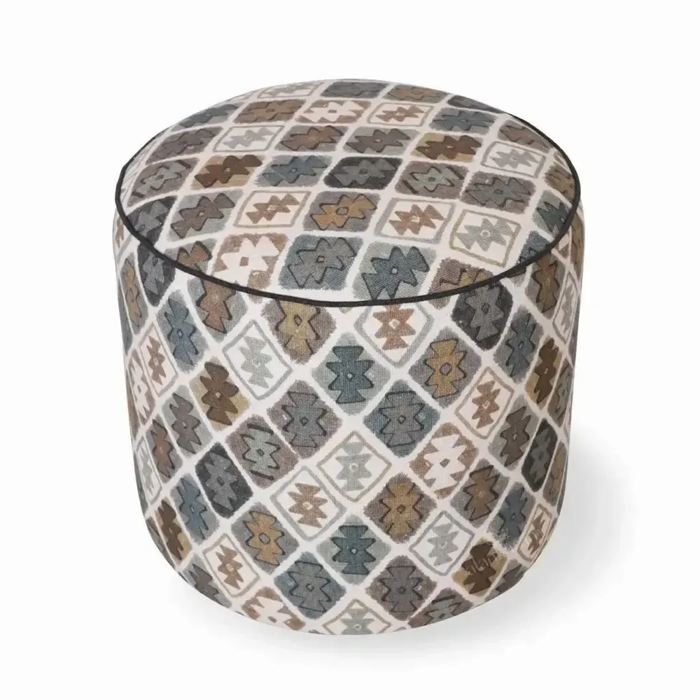 Poufs - Pouf - Ottoman rond - ALANKARAM
