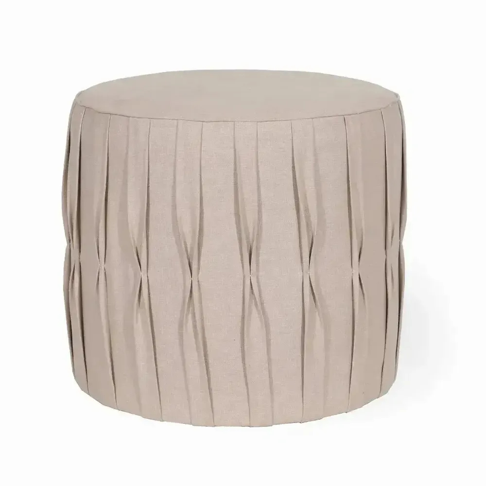 Ottomans - Pouffe - Round Ottoman - ALANKARAM