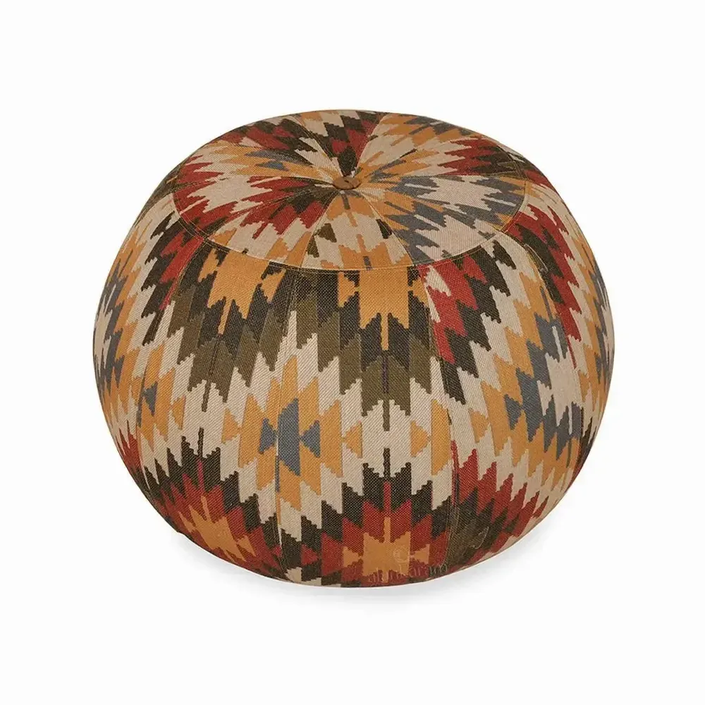 Poufs - Pouf - Ottoman rond - ALANKARAM
