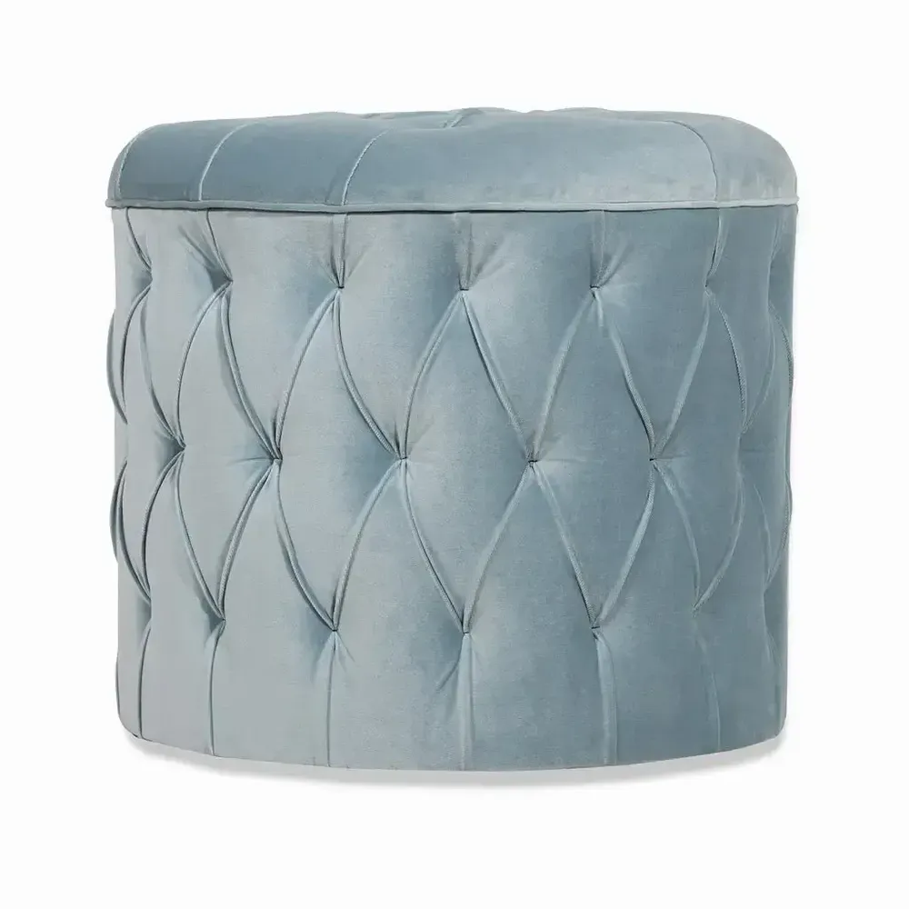 Ottomans - Pouffe - The Contemporary Round Ottoman - ALANKARAM
