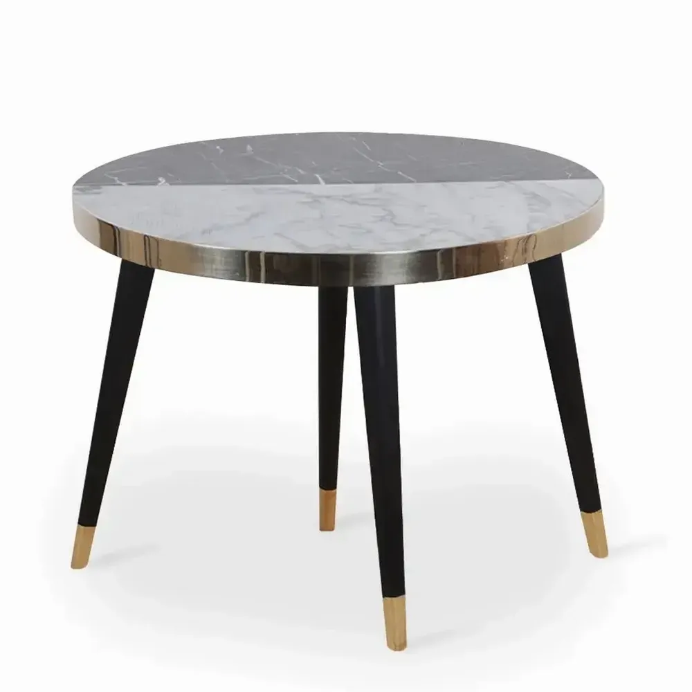 Other tables - Rabi - Cafe table With Stone Top - ALANKARAM