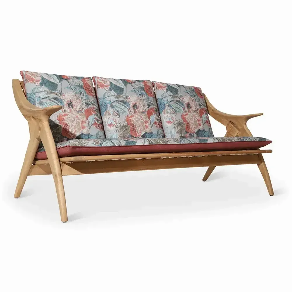 Canapés - Rocnik - Canapé trois places en bois massif - ALANKARAM