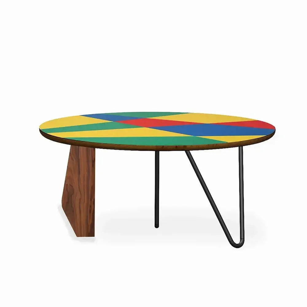 Other tables - Saarang - Solidwood Round Center Table - ALANKARAM