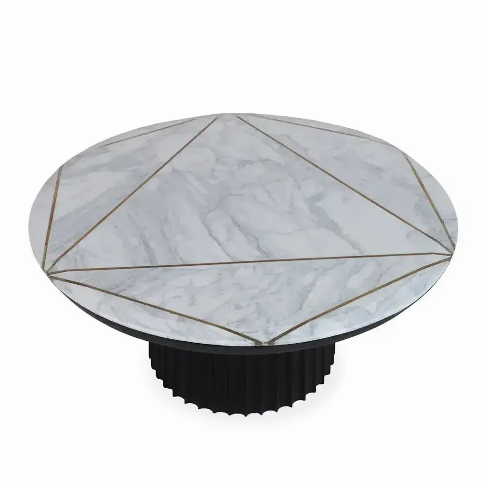 Autres tables  - Silinda - Table centrale en bois massif - ALANKARAM