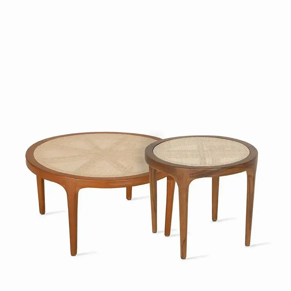 Other tables - Sirat - Teakwood Center/Nested Table - ALANKARAM