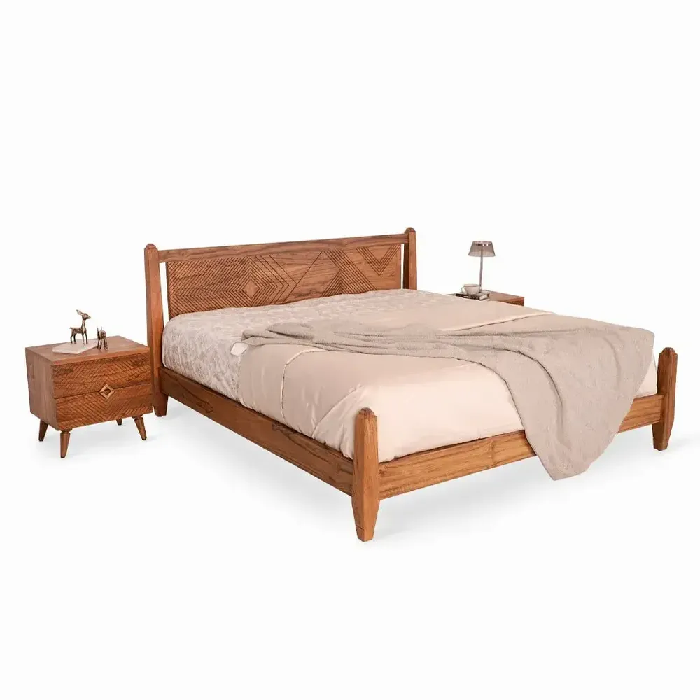 Beds - Solide - king Size Bed - ALANKARAM