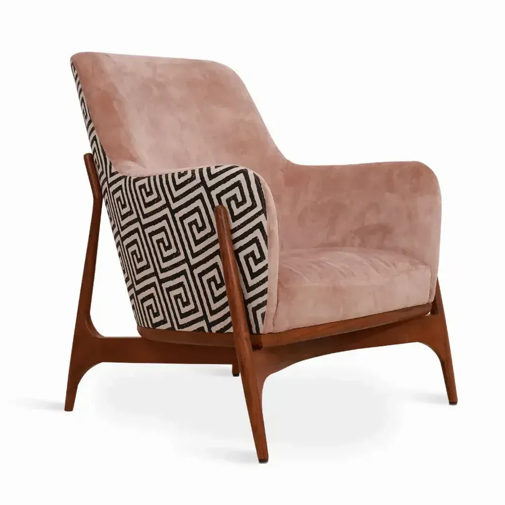 Chaises - Syva - Fauteuil Lounge Beige Caramel - ALANKARAM