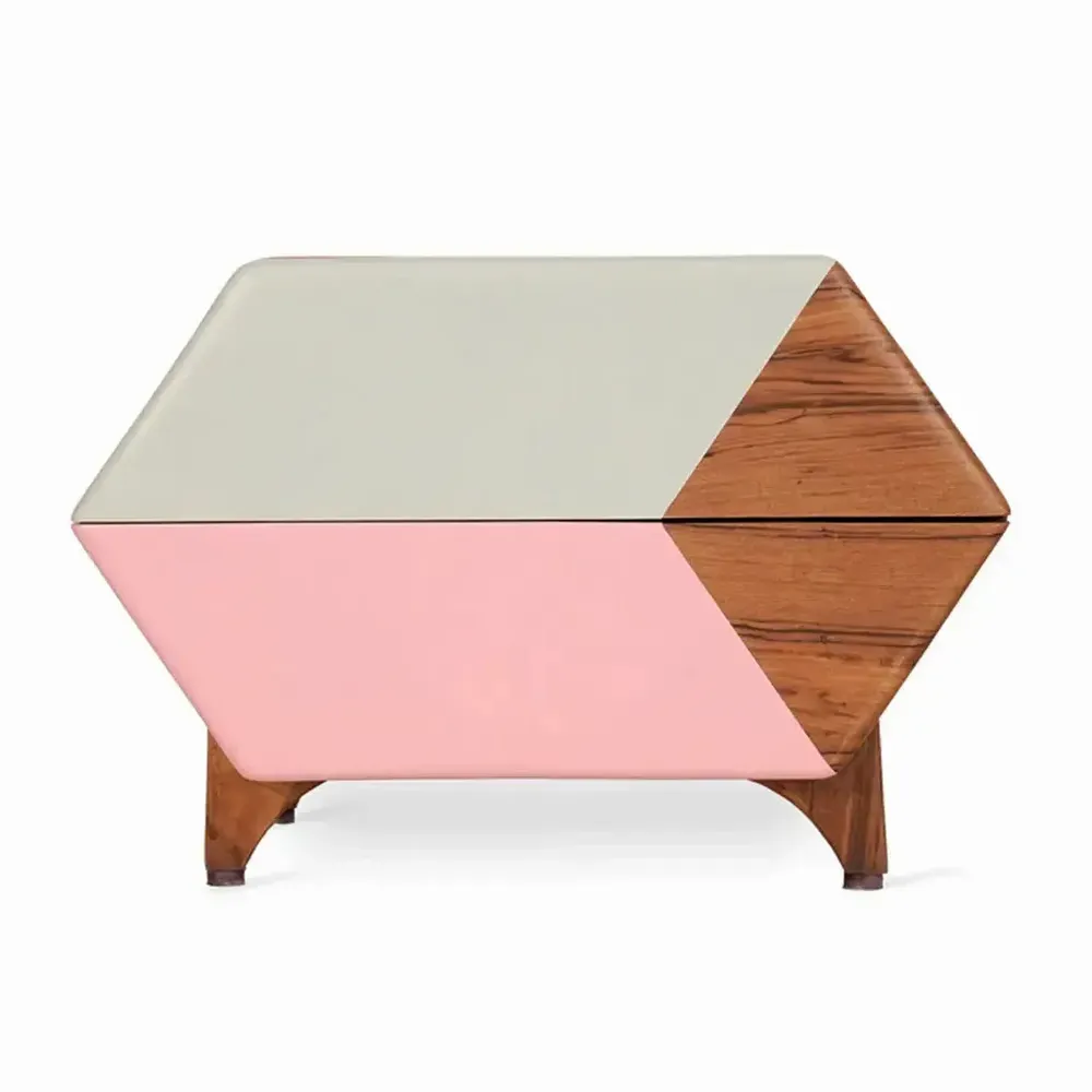 Children's bedrooms - Tipki - Teakwood Bedside Unit - ALANKARAM