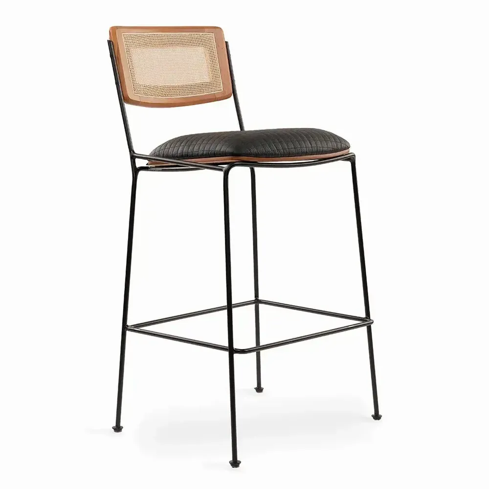 Chaises - Chaise haute/bar en rotin Tkati - ALANKARAM