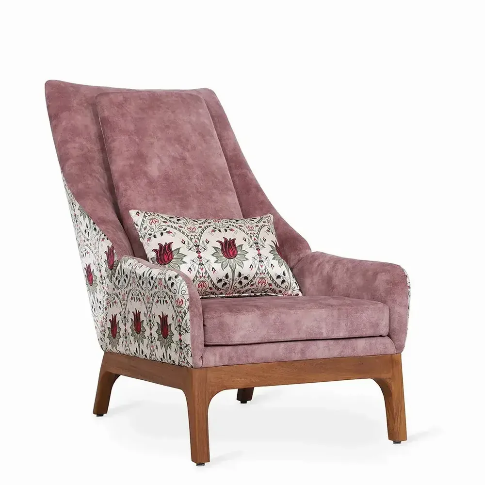 Chaises - Toso - Fauteuil lounge en tissu multicolore - ALANKARAM