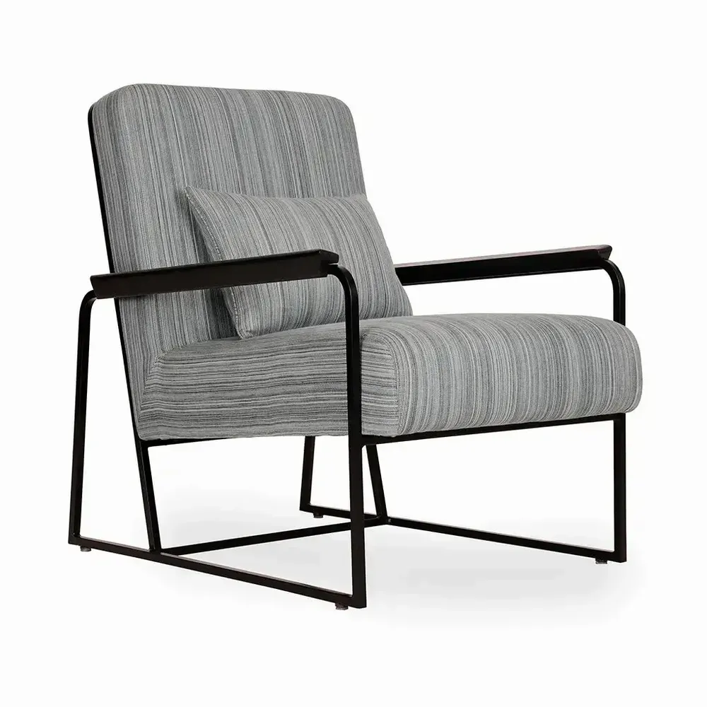 Chairs - Tubli - Lounge Chair with Green Fabric - ALANKARAM